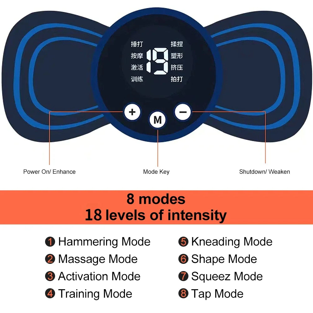 Pijnverlichting EMS nekmassageapparaat