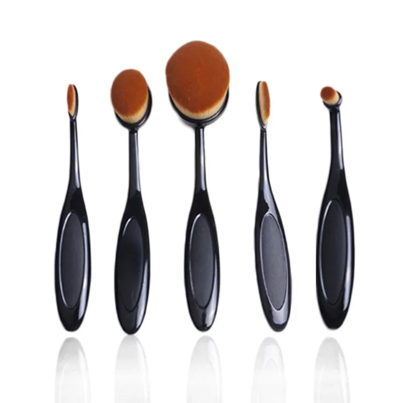 Ovale nylon make-upborstel