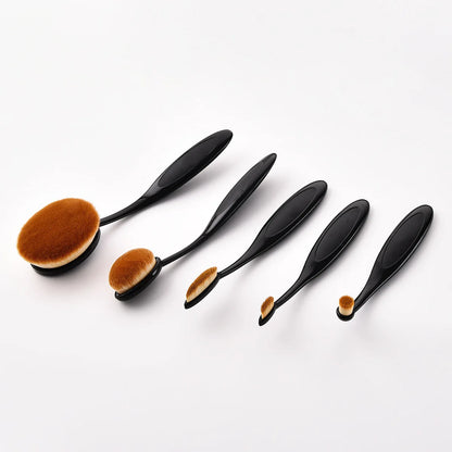Ovale nylon make-upborstel