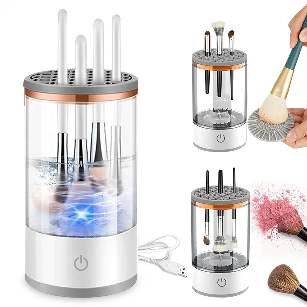 USB elektrische 3-in-1 make-upborstelreiniger