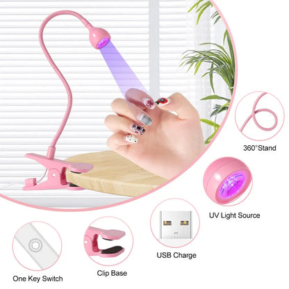 360 graden draaibare LED-nageldrogerlamp